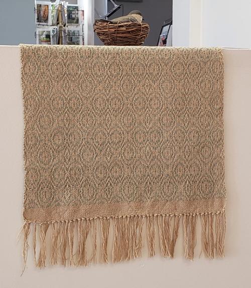 Mary Field Table Runner Overshot weaving
