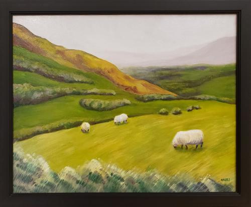 Mary Jo Hauri - Staigue Area, Ring of Kerry, Ireland - Oil on Canvas - Culture: Irish