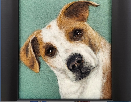 C. Pellerin, Treat, needle felted wool.