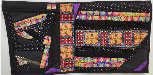 E.J. Miller, Threads of Unity, improv quilt.