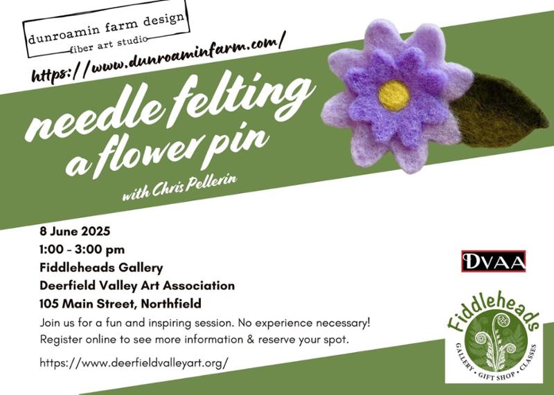 Needle-Felting-a-Flower-Pin